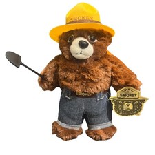 Smokey The Bear 2005 Toy Teddy Plush w/Shovel. Only You Can Prevent Forest Fires