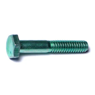 1/4''-20 x 1-1/2'' Green Rinsed Zinc Grade 5 Hex Cap Screws (407 pcs.)