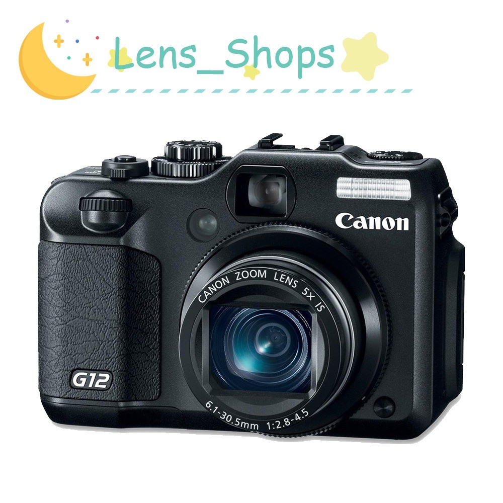 Canon Power Shot G12 Compact Digital Camera 10MP 5x Optical Zoom