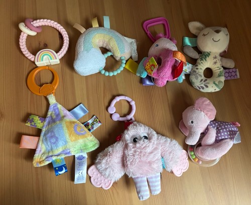 Baby Toys Itzy Ritzy Taggies Rattle Chew Grasp Developmental Sensory Play LOT