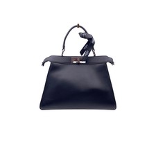 Borsa Fendi by Marc Jacobs Peekaboo ISeeU media nera con manico superiore