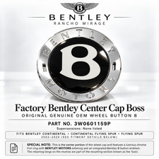 Factory Bentley Center Cap Boss Original Genuine Oem Wheel Button B 3w0601159p Factory Bentley Center Cap Boss Original Genuine Oem Wheel Button B 3w0601159p