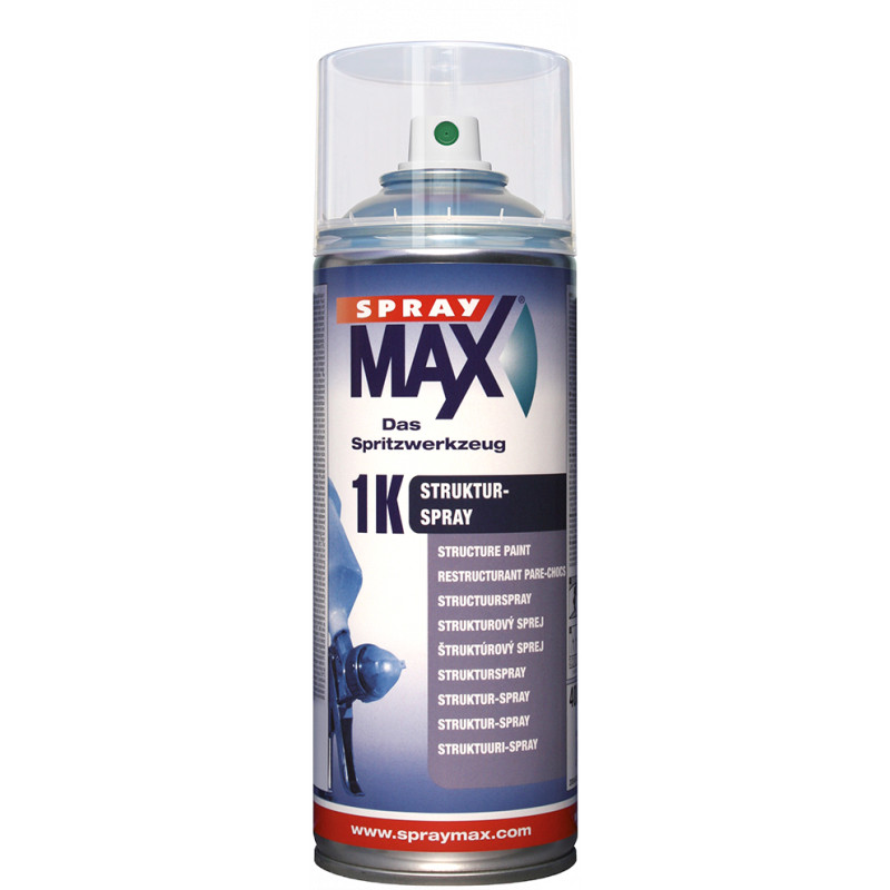 Produit restructurant plastique SprayMax noir pour effacer les rayures