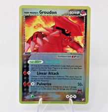 🔥 Team Magma's Groudon Reverse Holo 9/95 Team Magma vs Team Aqua MP Pokemon 🔥 on eBay