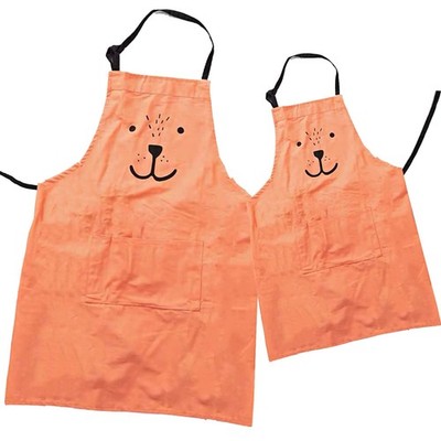 2 Pack Cotton Parent Child Apron Mommy and Me Matching Set with Pockets