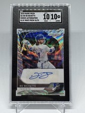 2020 PANINI PRIZM RA-BO BO BICHETTE ROOKIE AUTO BLUE WAVE PRIZM /35 SGC 10