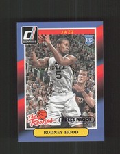 2014-15 Donruss #17 Rodney Hood The Rookies Press Proofs Purple #/199
