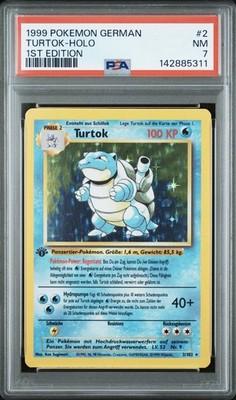 1999 Pokemon GERMAN 1st Edition Base Set Turtok-Blastoise Holo 2