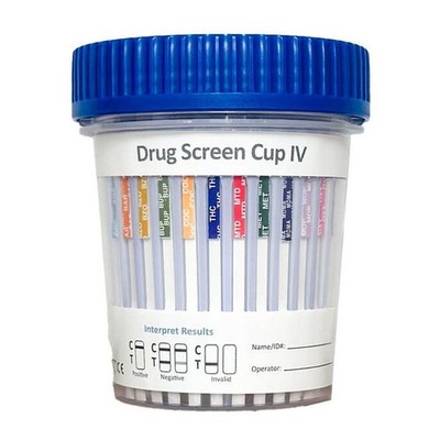 14 Panel Drug Testing Cup - inc. Alcohol, Fent, Kra, PSY [3 Pack]- Free Shipping