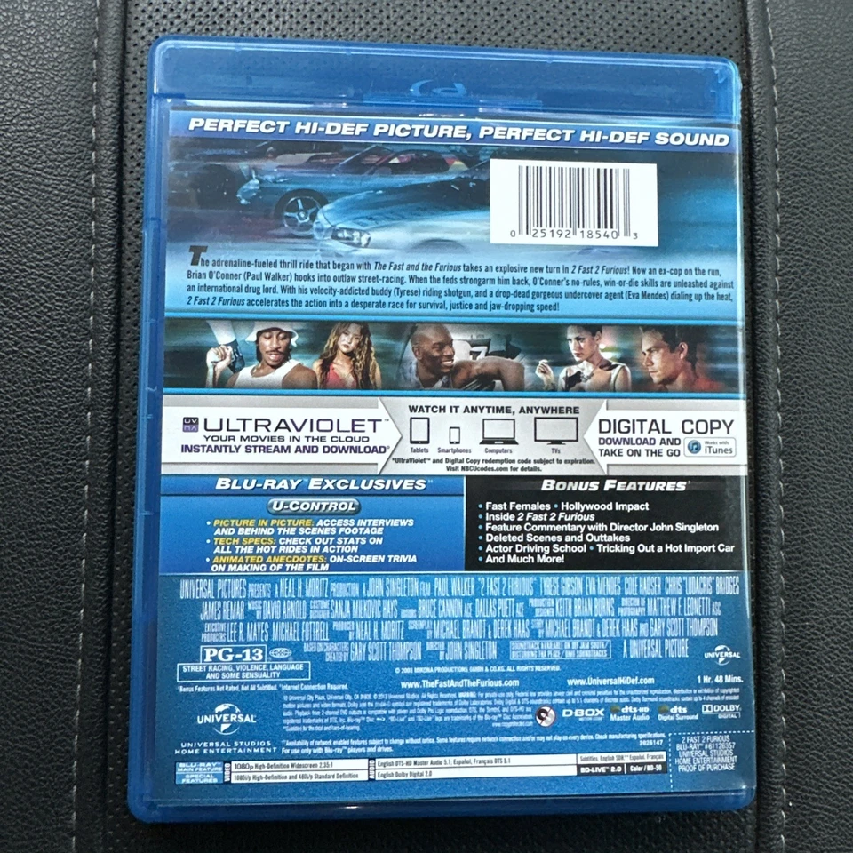 2 Fast 2 Furious (Blu-ray Disc UltraViolet) - Image 2 of 2