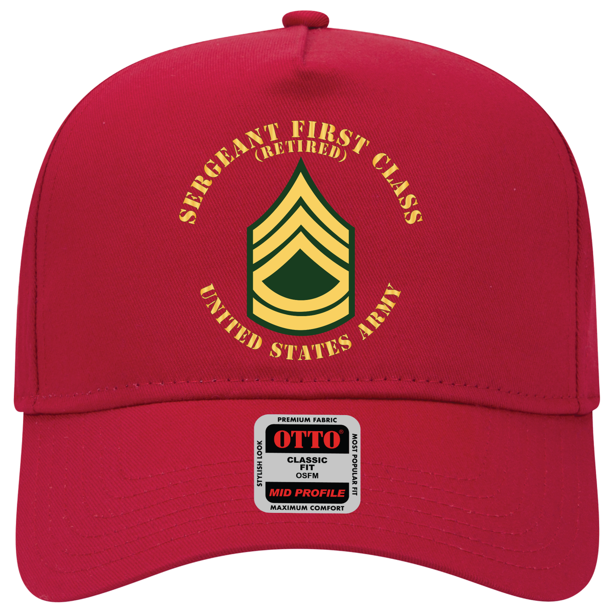 Baseball Cap - Army - Sergeant First Class - SFC - Retired - Flat