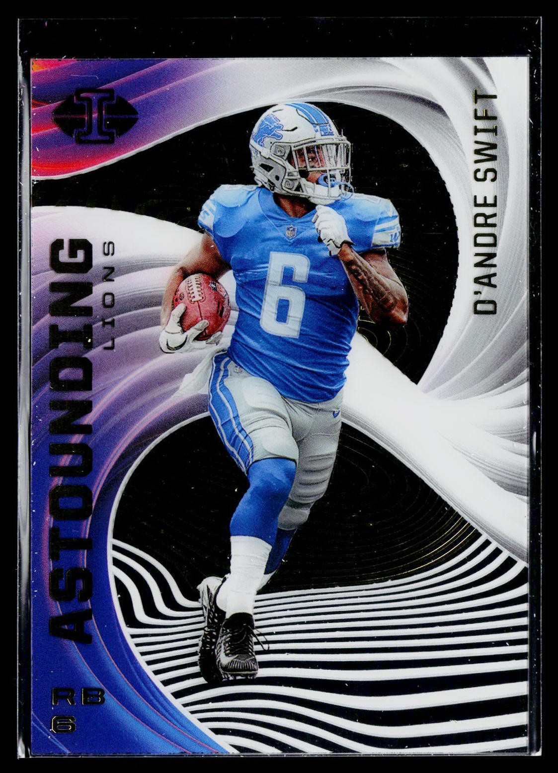 D'Andre Swift 2020 Panini Illusions Astounding #A5 Detroit Lions
