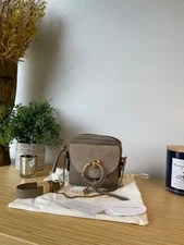 See By Chloe Joan Leather Mini Shoulder Bag Motty grey