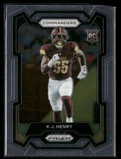 2023 Panini Prizm #400 K.J. Henry Washington Commanders Rookie