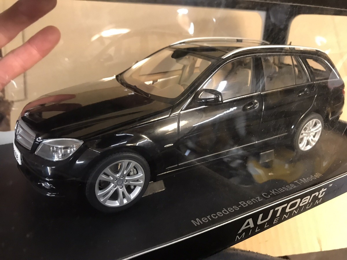 Autoart Mercedes C Class Estate Black 1/18 Free postage | eBay UK