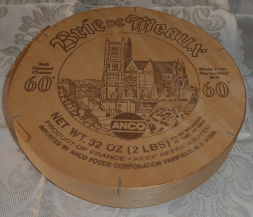 Vintage Empty Brie Meaux Wood Cheese Box - Picture 2 of 6
