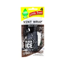 Little Trees Vent Wrap Air Freshener Black Ice (Pack of 1) - 4 Count