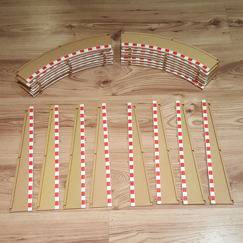 Scalextric Sport 1:32 Rad2 Borders - C8228 C8233 - Outer x16 & Lead In x8