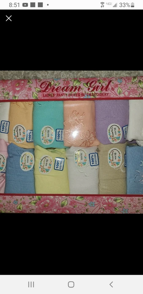 Conjunto de 12 bragas para mujer. Nuevo. Talla 1X. Nuevo Foto 3 de 4