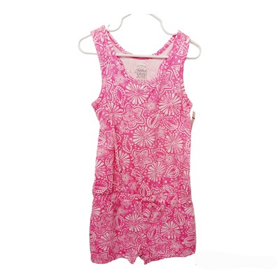 Faded Glory Girls Pink 1 Pc Romper/Shorts-4/5-Sleeveless