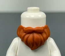 LEGO Minifigure Beard Dark Orange Medium Short 93223 Godric Gryffindor Accessory
