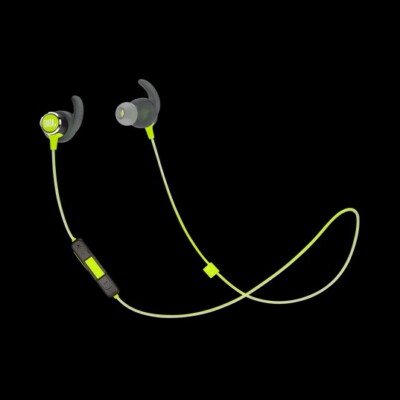 JBL Reflect Mini 2 in Ear Bluetooth Wireless Headphones Green Volt Sport IPX5