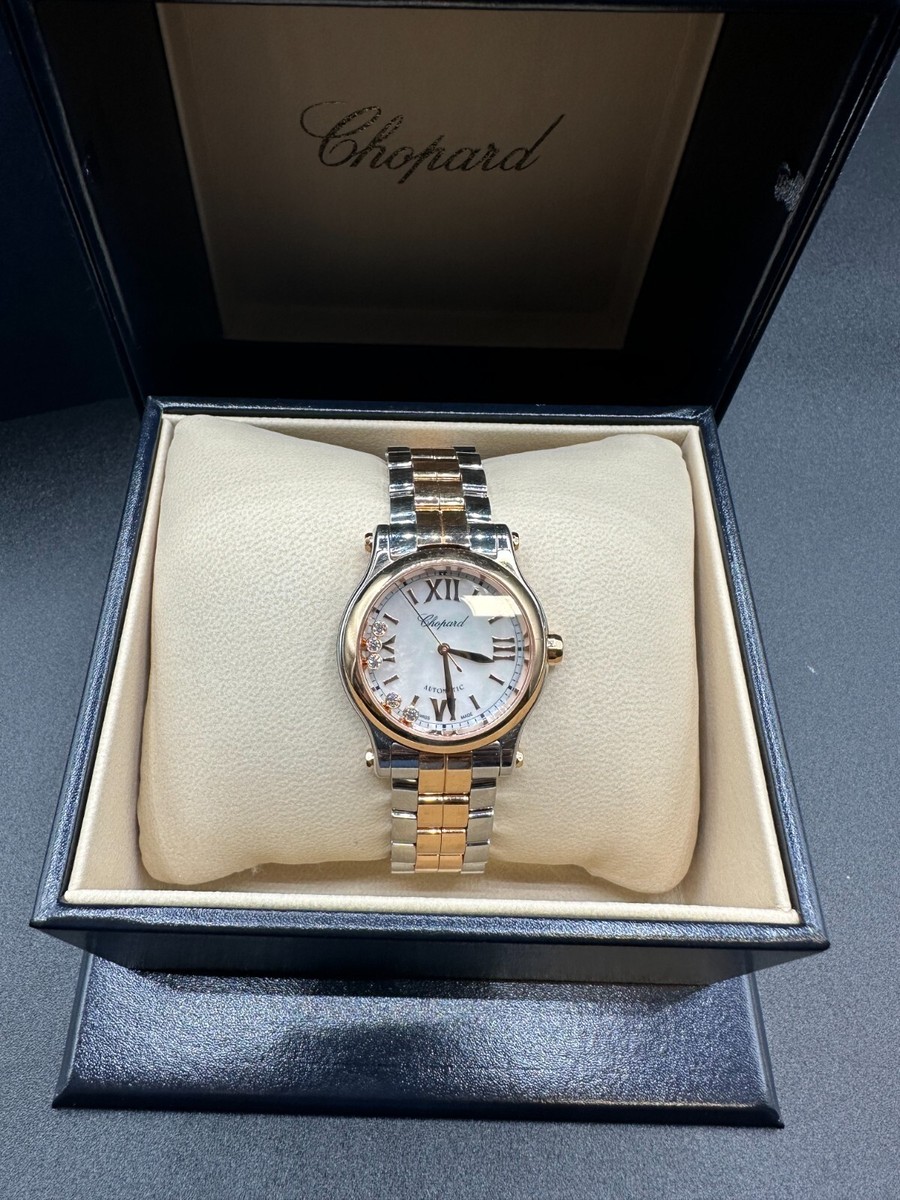 Chopard Happy Sport Two-Tone Rose Gold 5 Diamonds MOP Automatic