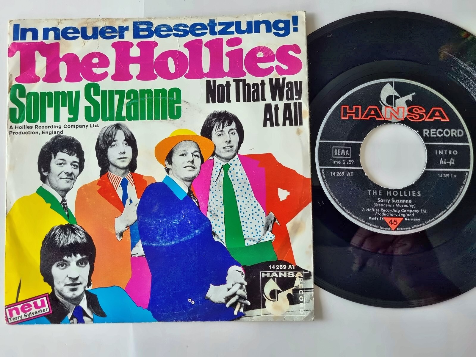 The Hollies - Sorry Suzanne 7'' Vinyl Germany