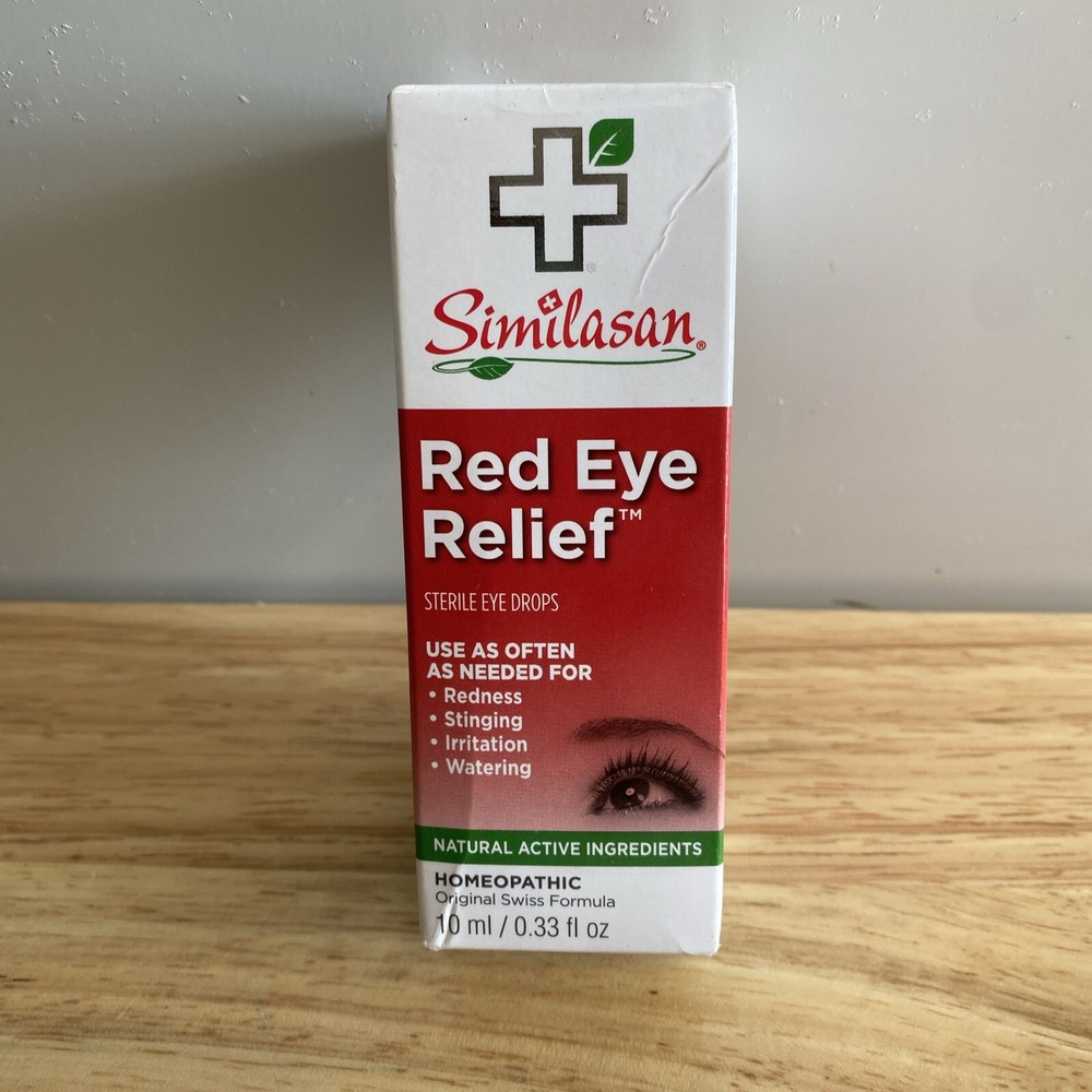 Similasan Red Eye Relief, 10 ml, 0.33 oz, Exp. 08/25