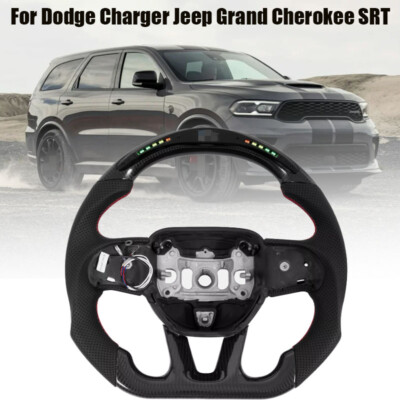 Carbon Fiber Racing Steering Wheel For Dodge Charger Jeep Grand