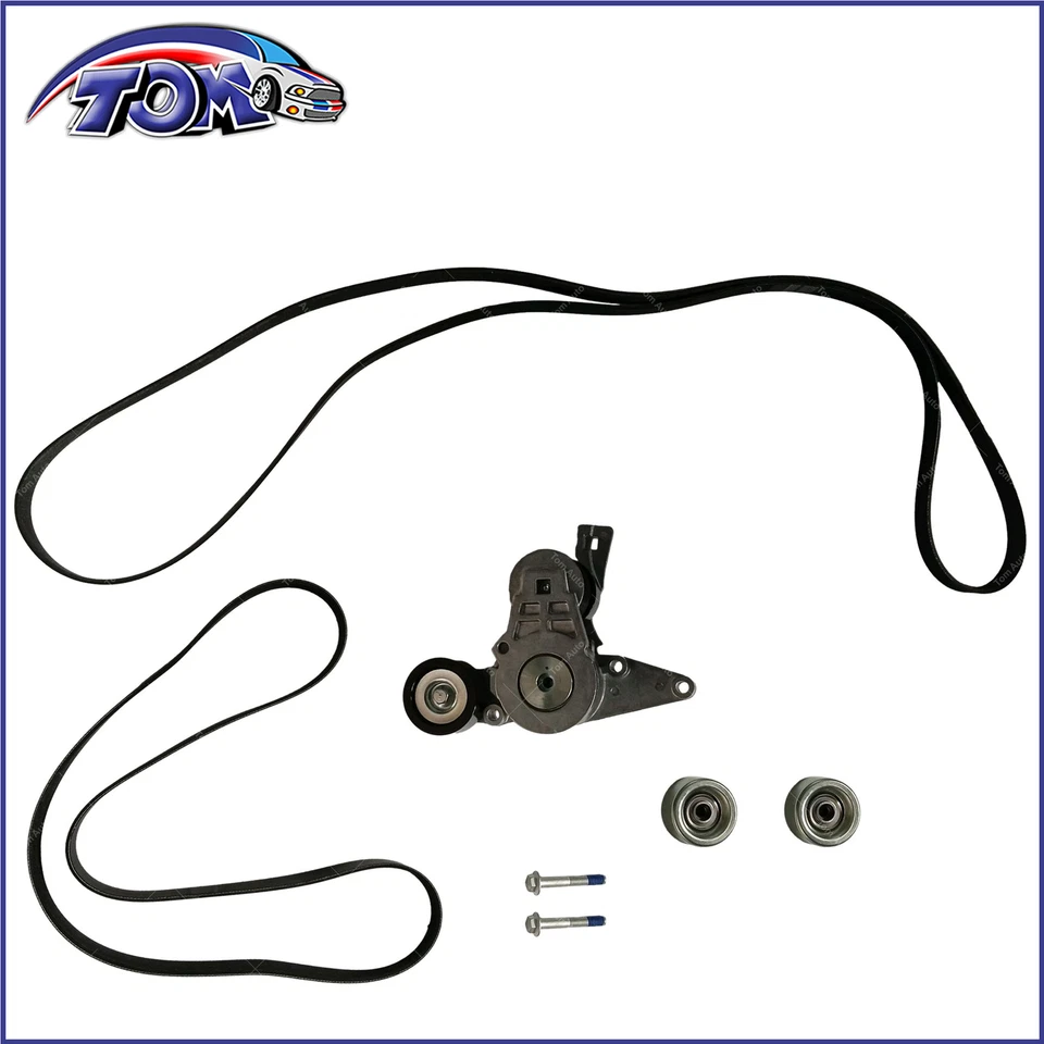 Kit de componentes de transmisión por correa Serpentine para Freightliner 122SD Cascadia 2010-2019 Foto 3 de 4