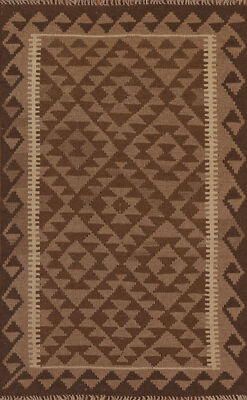 Dual-Sided Kilim Kelim Rugs Flatweave Wool Carpet 3x5 ft