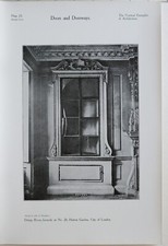 1908 ARCHITECTURE PRINT DOORS & DOORWAYS DINING ROOMS 26 HATTON GARDEN LONDON