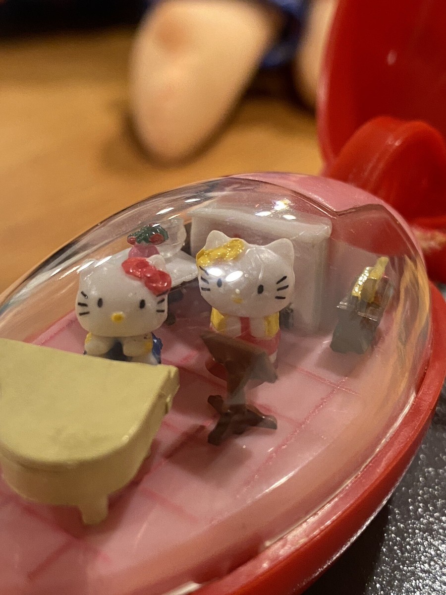 Takara Pocket Critter Hello Kitty Sanrio Keychain Vintage Red