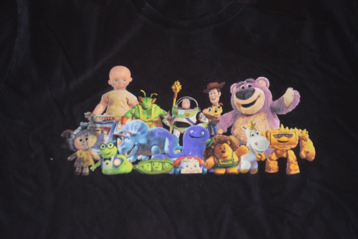 2010 Toy Story 3 T Shirt Size Large Black Disney Pixar Movie Promo