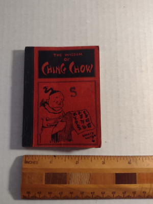 THE WISDOM OF CHING CHOW - 1928 JEFFERSON PRINTING PLATINUM COMIC SIDNEY SMITH