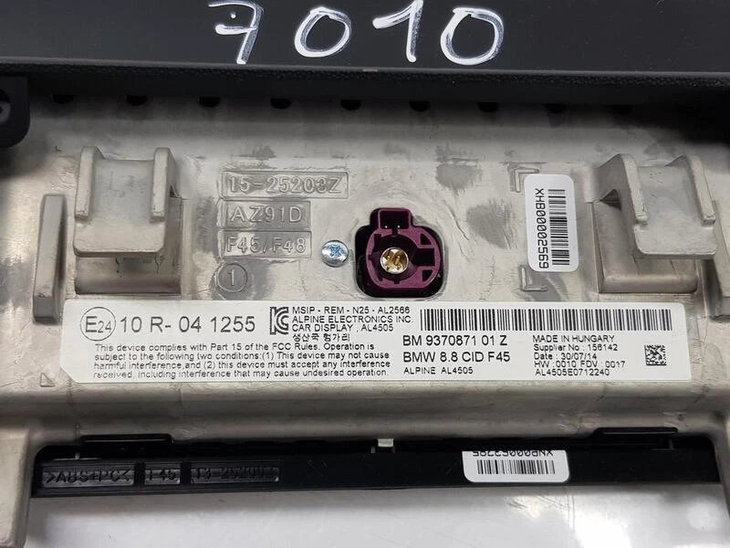 9370871 pantalla multifunción para BMW SERIE 2 ACTIVE TOURER 2.0 16V 2114779 - Imagen 3 de 4