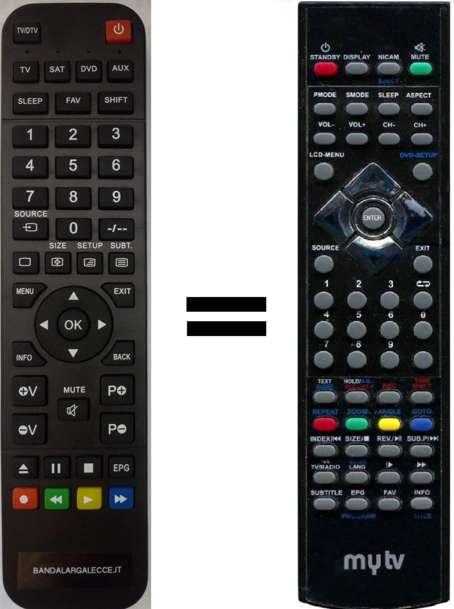 Re-Flix Superior Light 4-in-1 Remote Control for TV MIIA MT32G261S