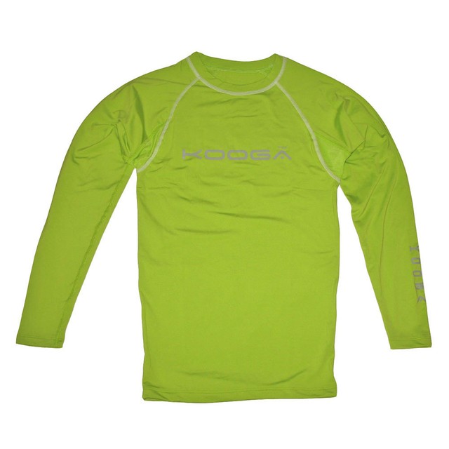 Kooga Power Shirt Adult Lime Green Baselayer Top Lime Green Large for