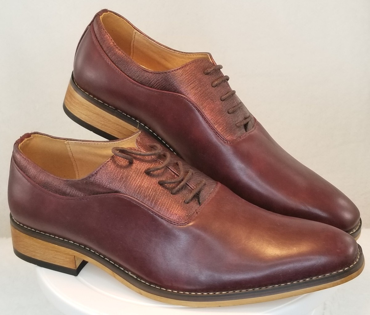 Portabella suede oxfords size 8.5 503-ALAN-ANTE-MARRON-PAIR-  main image 2