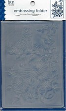 NICOLE Butterfly Garden Embossing Folder Emboss Background A2 Summer Insects