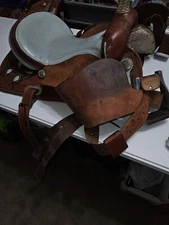 Saddle King Adult 15" Leather Western Saddle