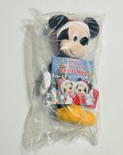 NWT Kohls Cares Disney Mickey Mouse 14  Plush Stuffed  Snowy Christmas Book Set