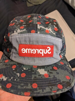 Supreme SS13 CDG camo camp cap navy | eBay