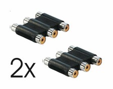 2 pcs Adapter RCA rca female jack RCA 3-pin