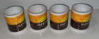Vintage Set 4 White Milk Glass Sunrise Better Nature Nestle Mugs HTF