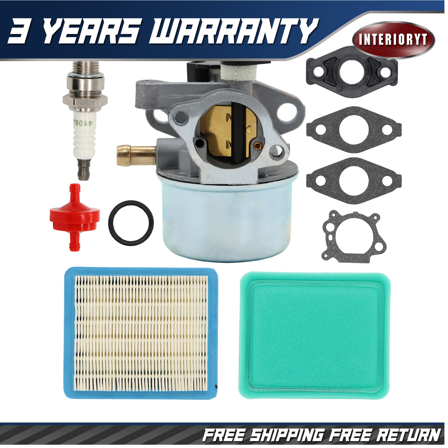 Carburetor Kit 794304 For Briggs & Stratton 799866 794304 796707 790845 ...
