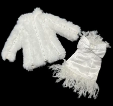 Shadow Rainbow High Natasha Zima Doll Outfit Lot Fur Coat Feather Glitter Dress