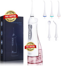 Flosser De Agua Electrico Irrigador Bucal Dental Inalambrico blanco