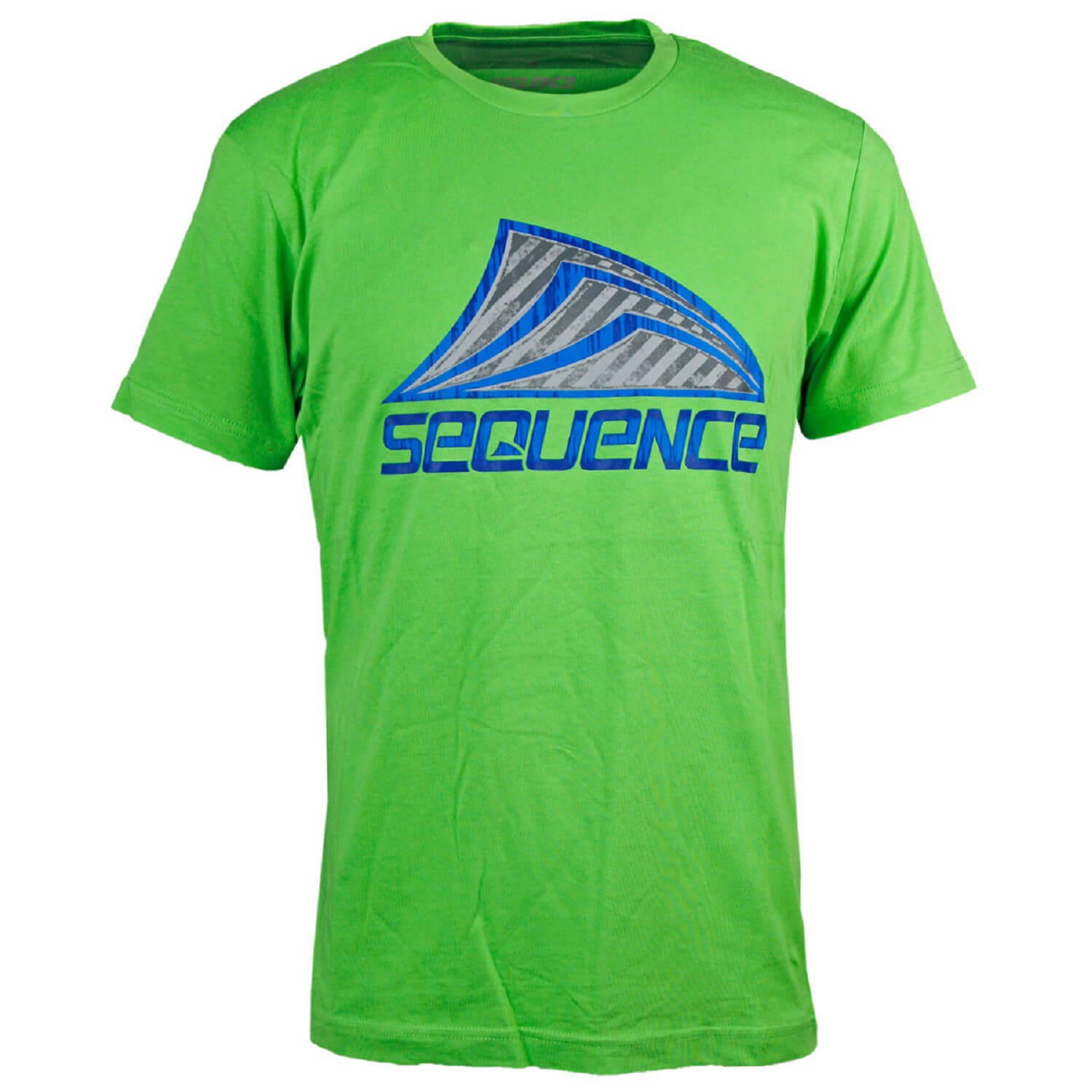 Футболка с надписью Sequence Metallic Herren lime grün - Мотив для серфинга в Баумволле